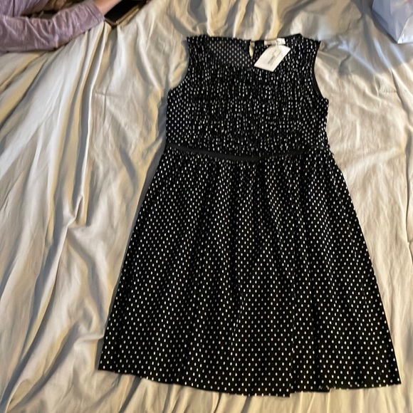 Hem & Thread Dresses & Skirts - Black and white polka dot dress